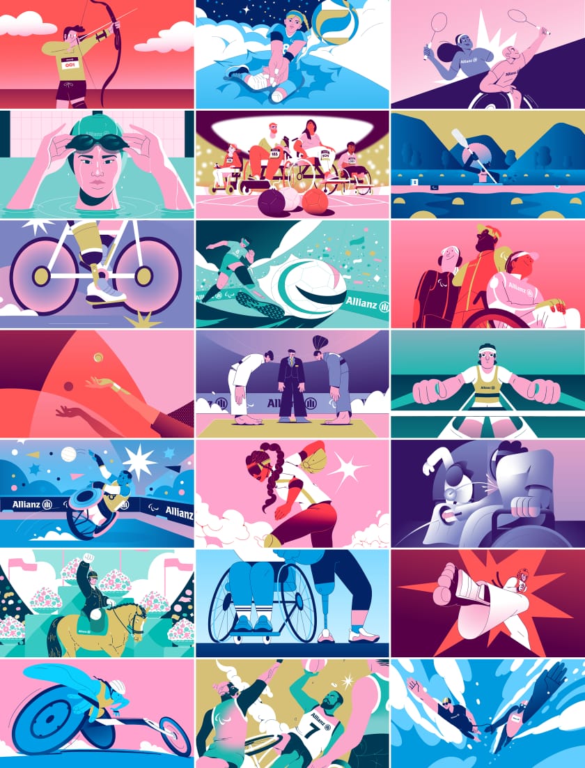 Kreatives Paralympic Games Illustration