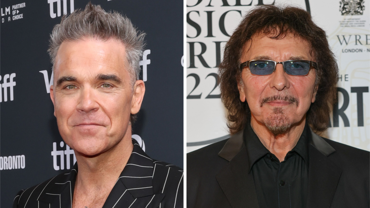 Robbie Williams and Tony Iommi in Studio