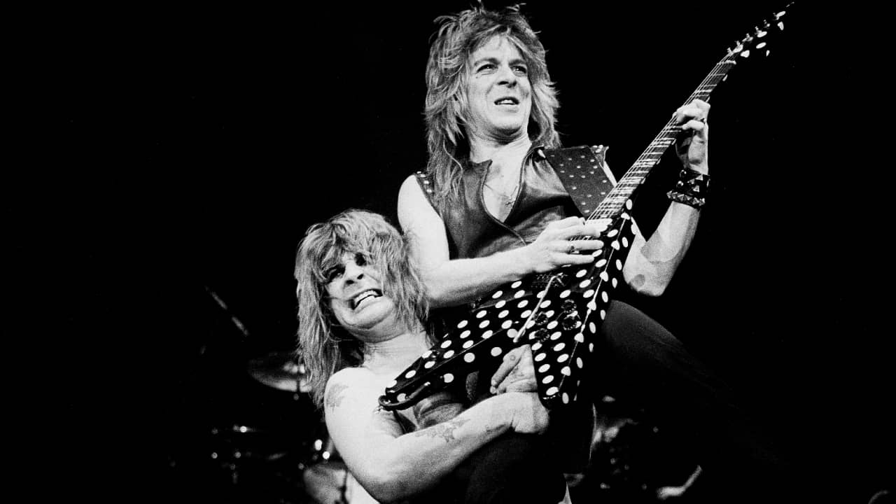 Ozzy Osbourne and Randy Rhoads in Creative Session